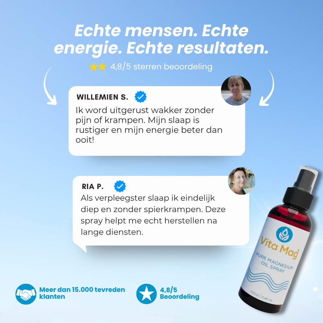 VITAMAG™ Rust & Herstel – Magnesium Olie Spray Voor 40+ers